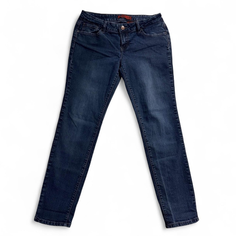 Zanadi Womens Size 15 Dark Wash Skinny Jeans Blue Denim Y2K Stretch
